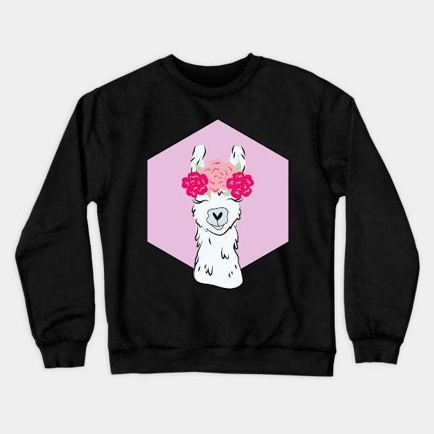 Nice funny Llama Lama Alpaca Design Crewneck Sweatshirt by Luxara